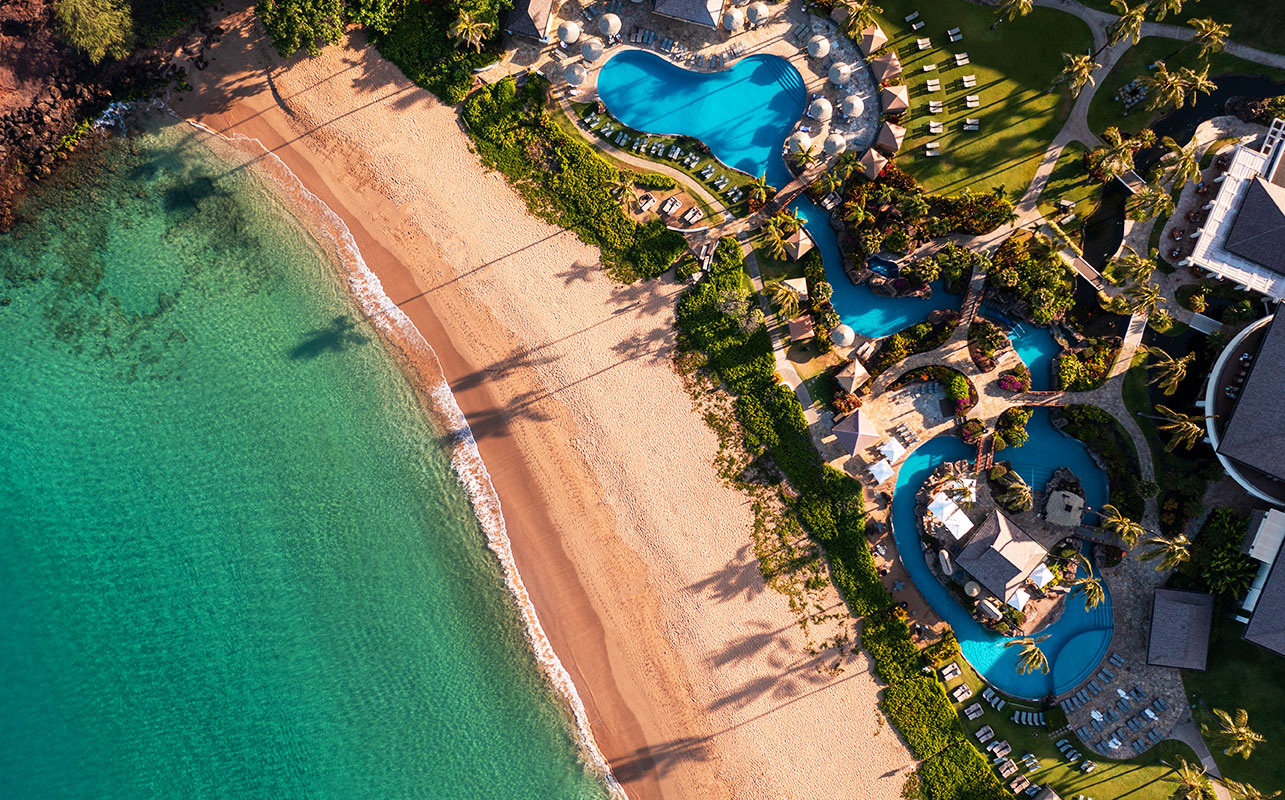 シェラトン・マウイ・リゾート&スパ上空からのイメージ