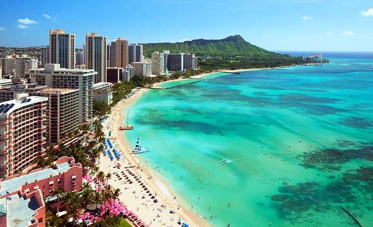 写真:ワイキキビーチ